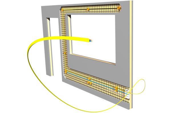 Exemplarisches Fertigteil aus Carbonbeton, wie hier für ein Büro-Wandelement mit integrierter Elektroinstallation © Tobias Rudloff/HTWK Leipzig