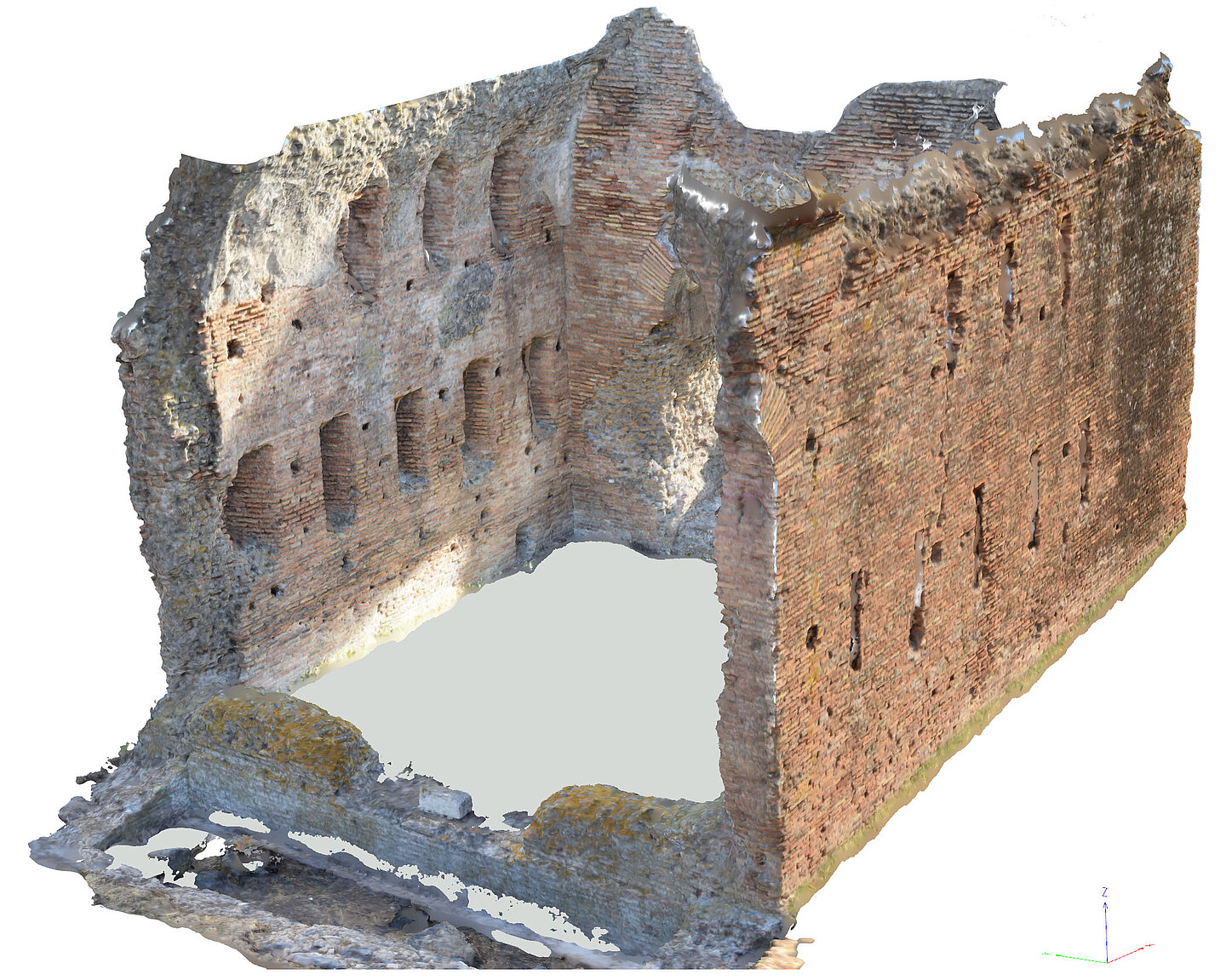 3D-Modell des „Tempietto“ der Villa in Sette Bassi, Rom. (Bild: HTWK Leipzig) 3D-Modell des „Tempietto“ der Villa in Sette Bassi, Rom. (Bild: HTWK Leipzig)