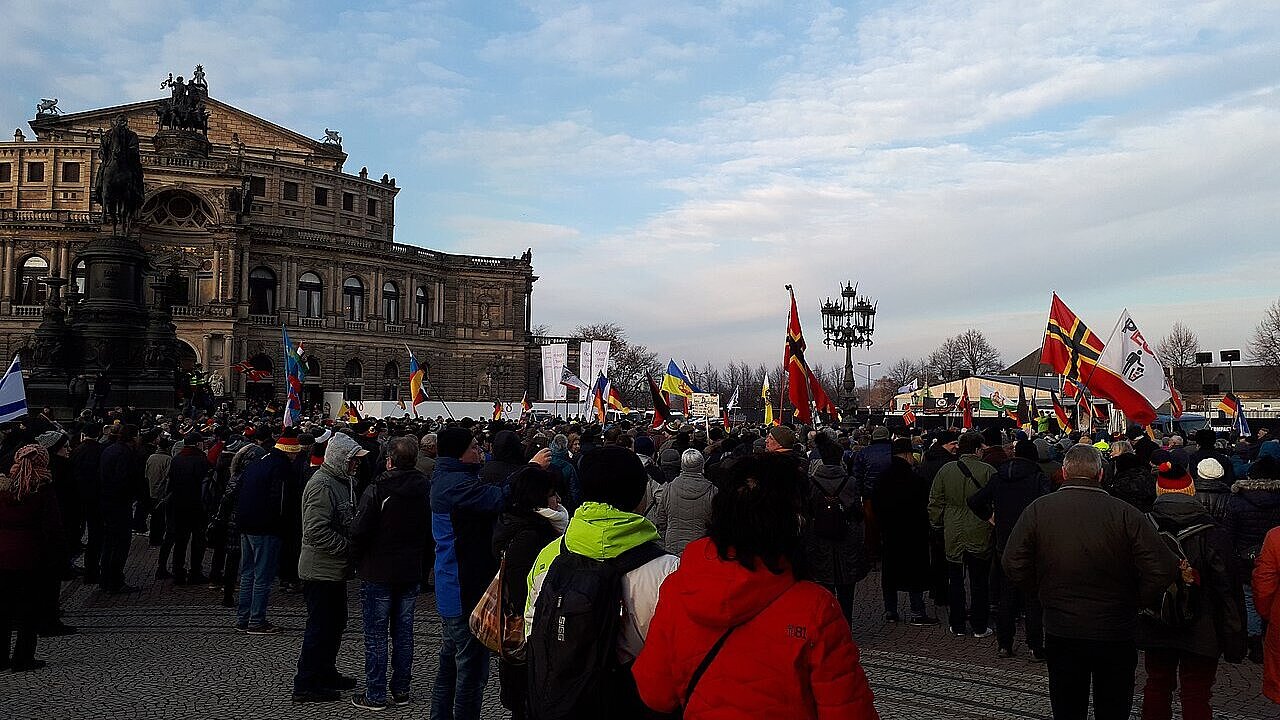 Pegida-Demonstration in Dresden