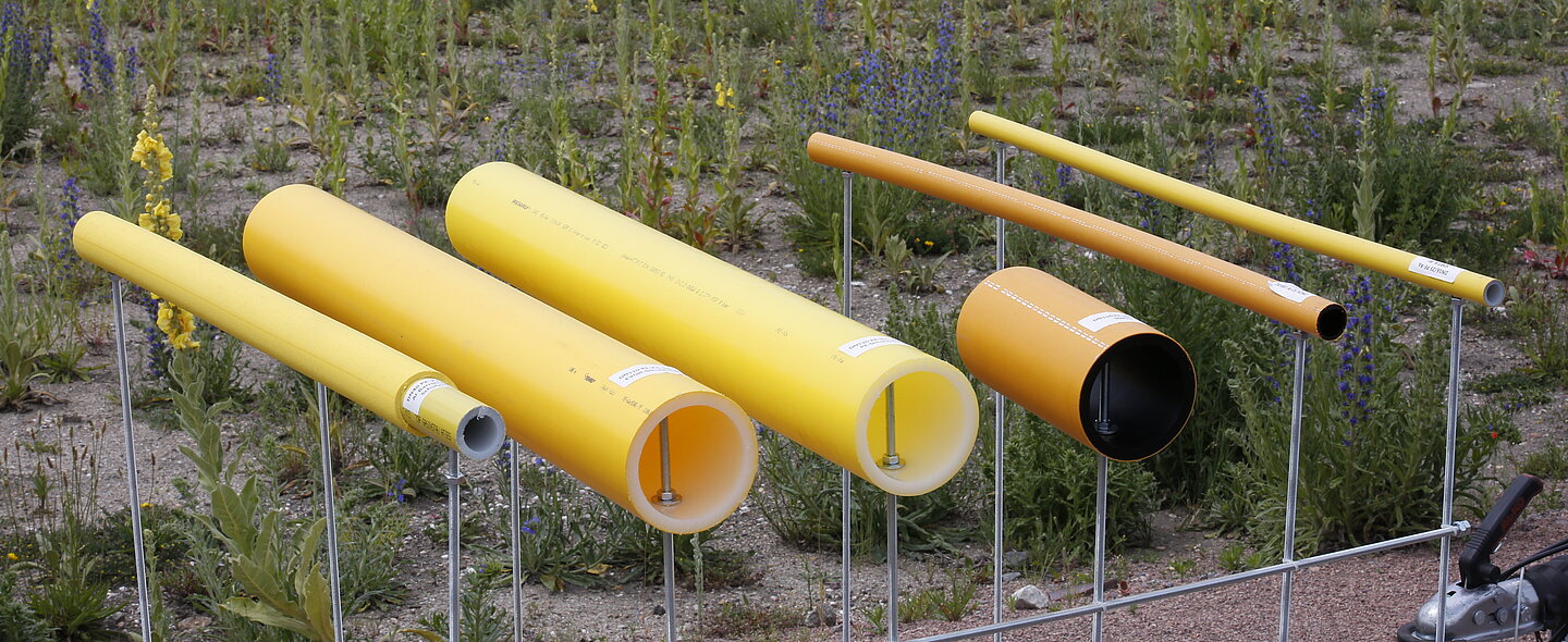 Für den Gastransport werden verschiedene Materialien getestet (Bild: HTWK Leipzig) Für den Gastransport werden verschiedene Materialien getestet (Bild: HTWK Leipzig)