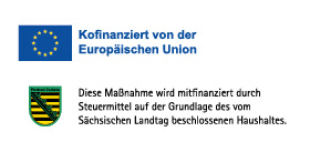 Logos EU und Sachsen Logos der EU und Sachsens